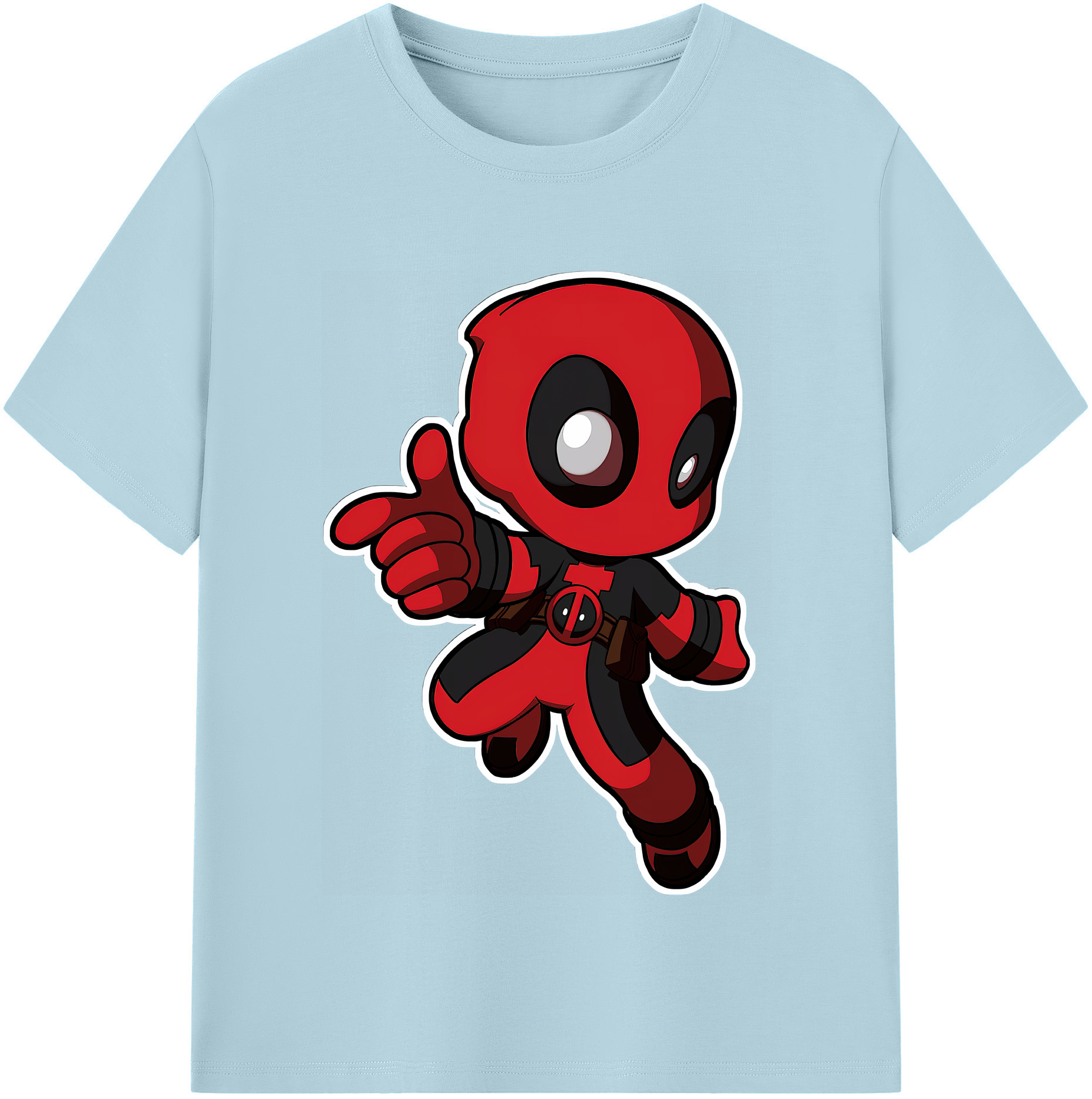 （画像用） Deadpool デッドプール 綿100％半袖Tシャツ（フロントプリント）